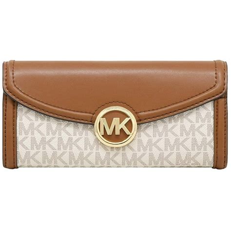 michael kors signature flap wallet|Michael Kors Wallet gift set.